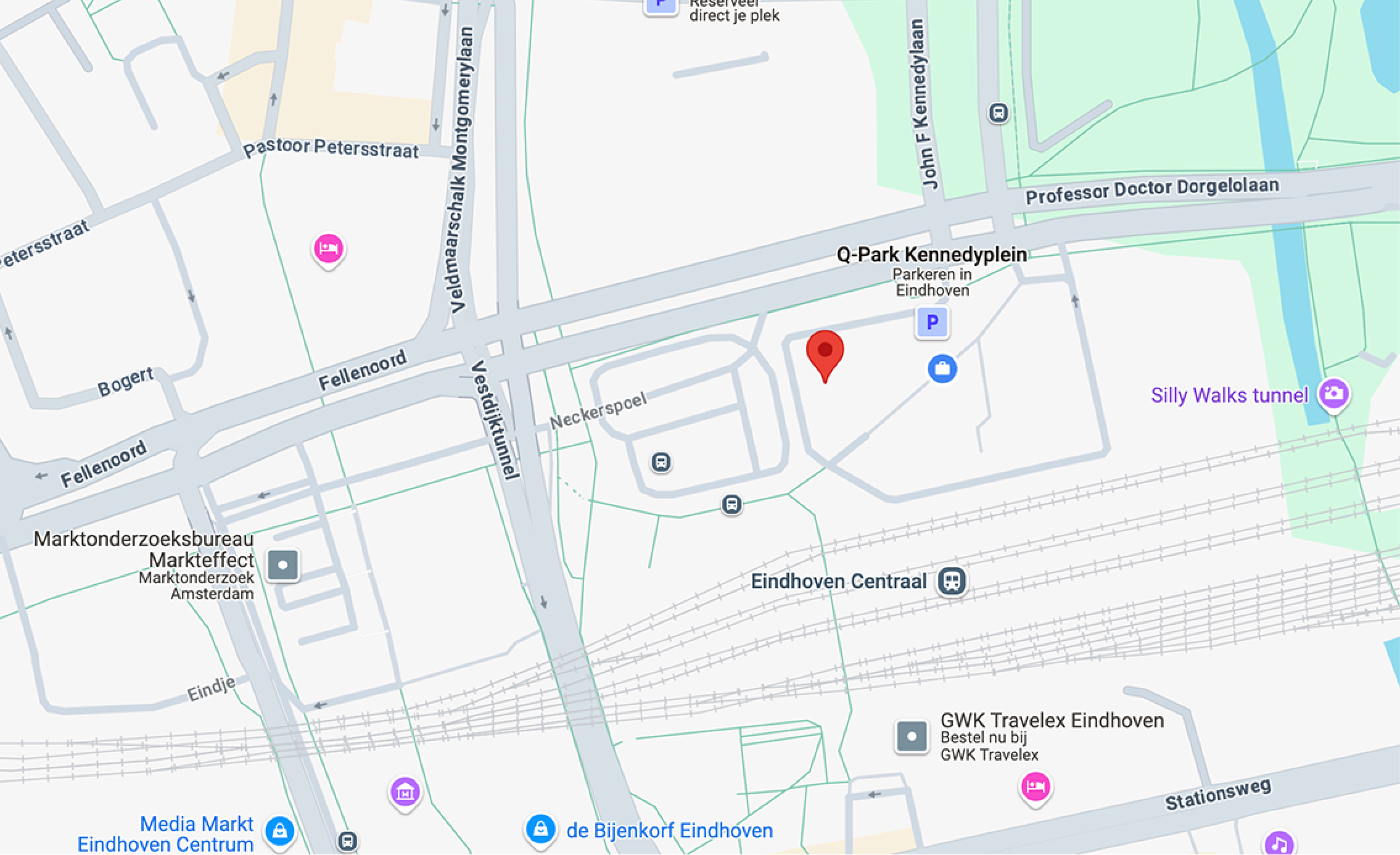 kaart met locatie van Goedwerk